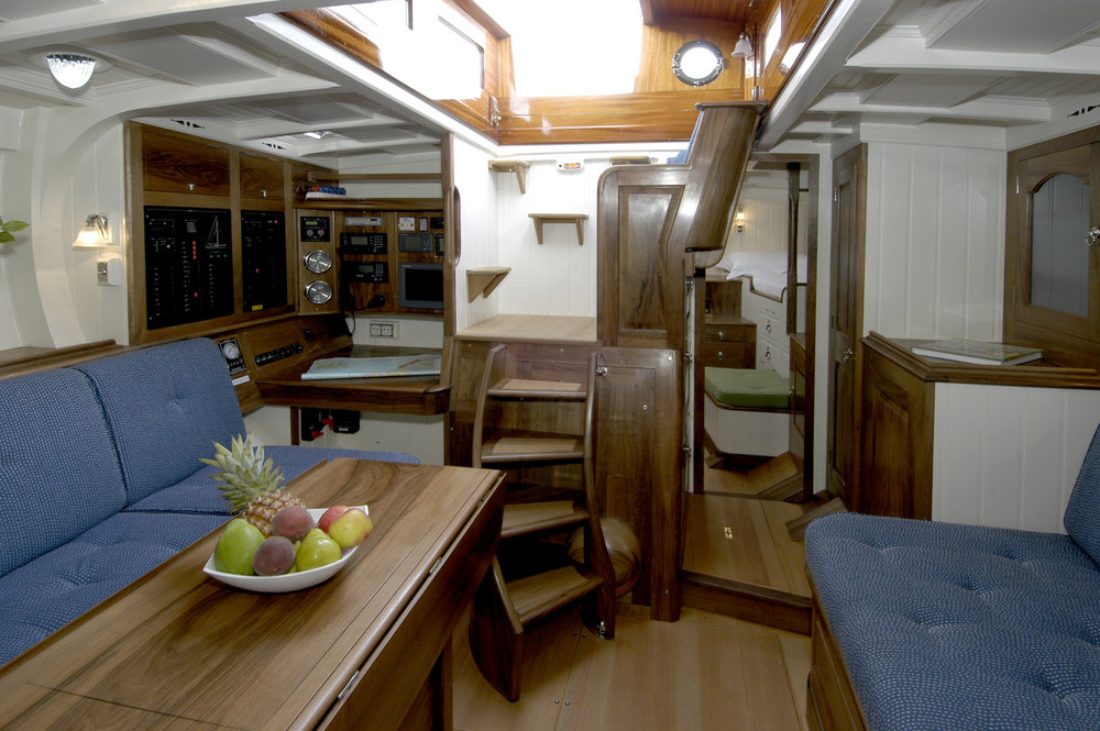 Fairlie 59 interior looking aft