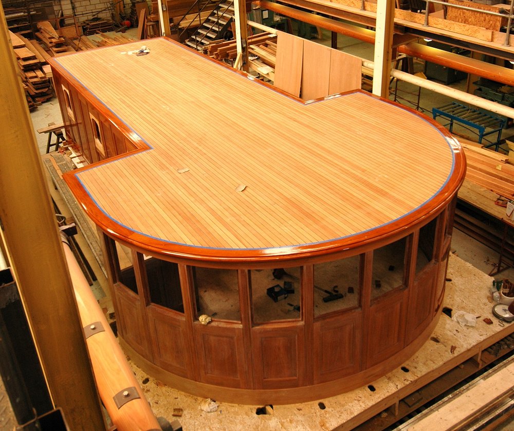 Nahlin's wheelhouse nears completion